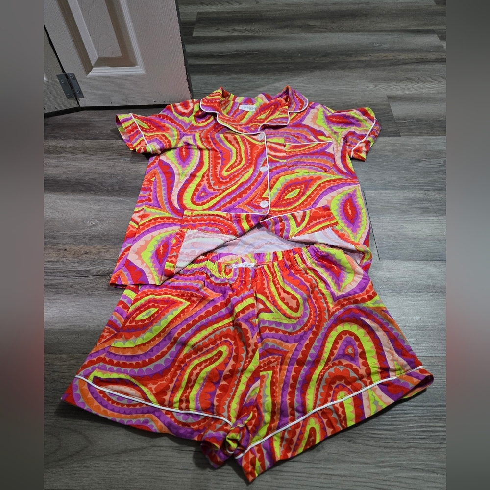 BedHead x Trina Turk Psychedelic Paisley Pajama Set - Size S